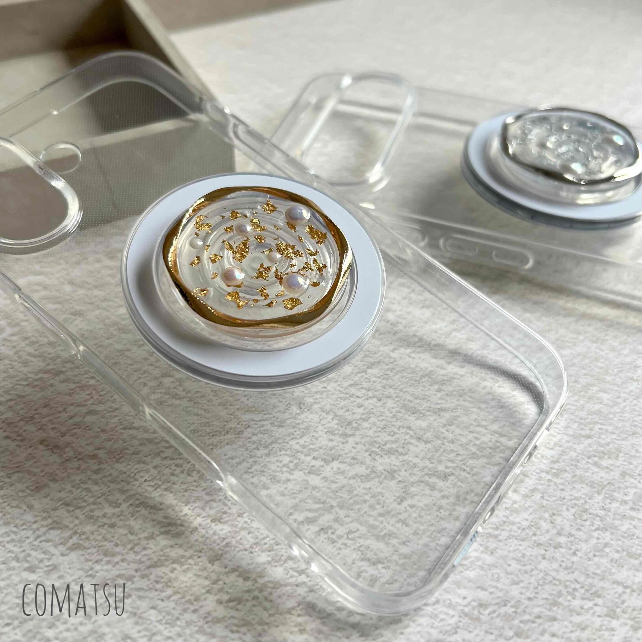 大人ニュアンス仕立て.゜ マグネットグリップソケット+MagSafeスマホケース SET モバイルカバー | 3枚目